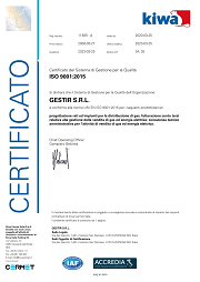 certificato UNI EN ISO 9001:08